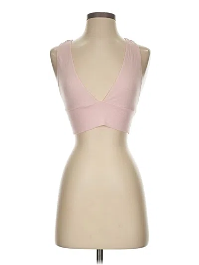 Pre-owned Shein Tank Top Pink Plunge Neckline Tops