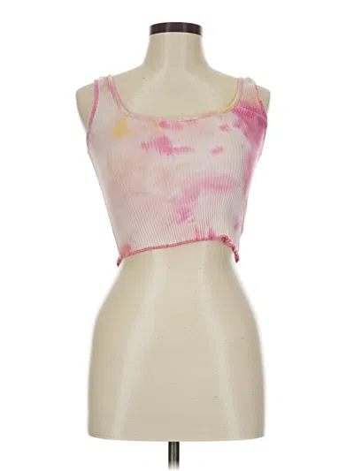Pre-owned Shein Tank Top Pink Strapless Neckline Tops