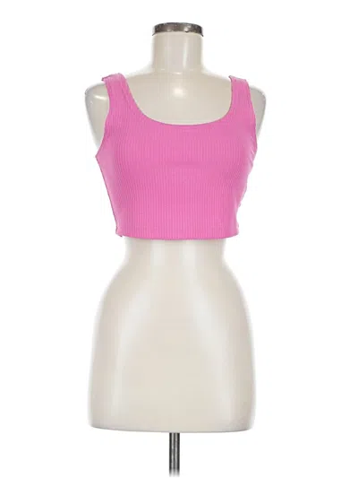 Pre-owned Shein Tank Top Pink Strapless Neckline Tops