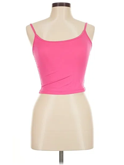 Pre-owned Shein Tank Top Pink Strapless Neckline Tops