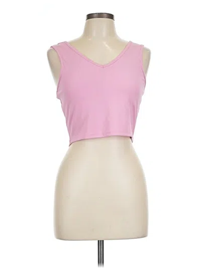 Pre-owned Shein Tank Top Pink Strapless Neckline Tops