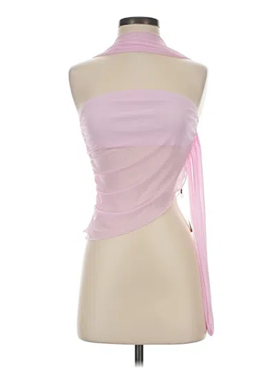 Pre-owned Shein Tank Top Pink Strapless Neckline Tops
