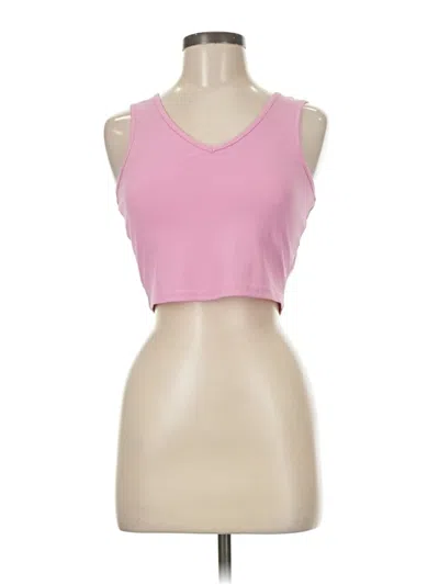Pre-owned Shein Tank Top Pink Strapless Neckline Tops