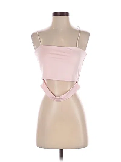 Pre-owned Shein Tank Top Pink Strapless Neckline Tops