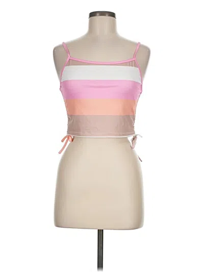 Pre-owned Shein Tank Top Pink Strapless Neckline Tops