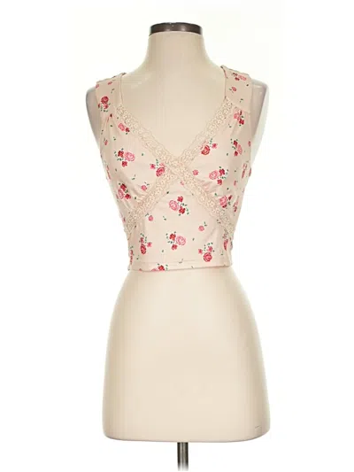 Pre-owned Shein Tank Top Pink Sweetheart Neckline Tops