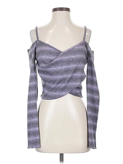 Pre-owned Shein Tank Top Purple Cold Shoulder Neckline Tops