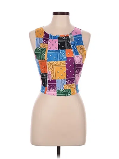 Pre-owned Shein Tank Top Purple Square Neckline Tops
