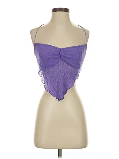 Pre-owned Shein Tank Top Purple Strapless Neckline Tops