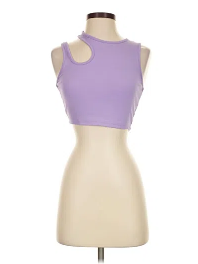 Pre-owned Shein Tank Top Purple Strapless Neckline Tops