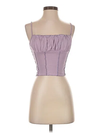 Pre-owned Shein Tank Top Purple Strapless Neckline Tops