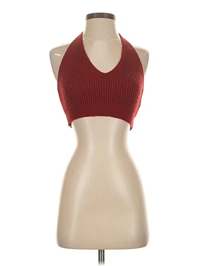 Pre-owned Shein Tank Top Red Halter Neckline Tops