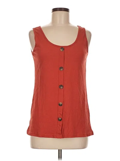 Pre-owned Shein Tank Top Red Strapless Neckline Tops