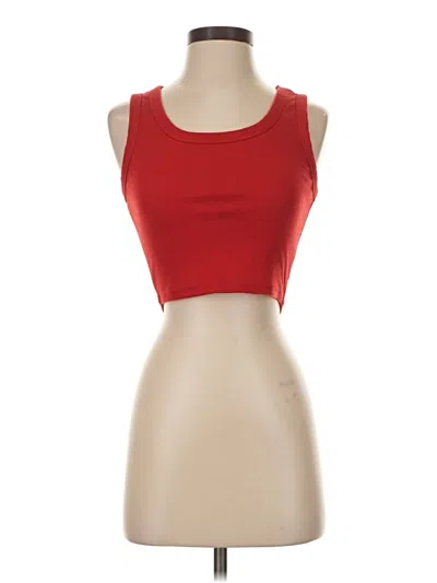 Pre-owned Shein Tank Top Red Strapless Neckline Tops