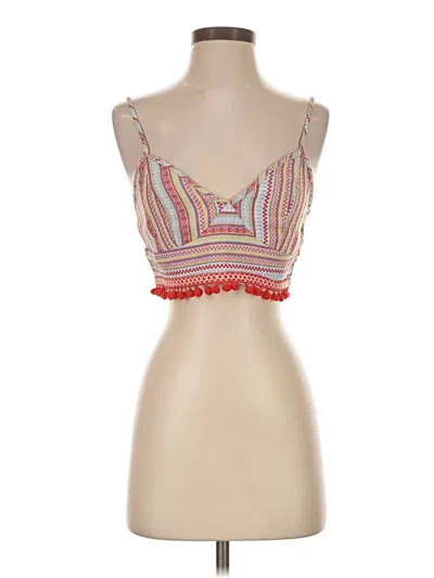 Pre-owned Shein Tank Top Red Strapless Neckline Tops