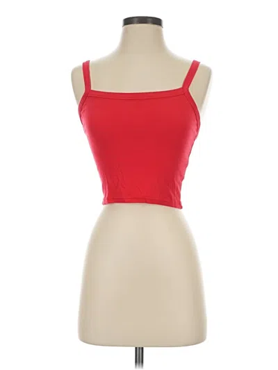 Pre-owned Shein Tank Top Red Strapless Neckline Tops