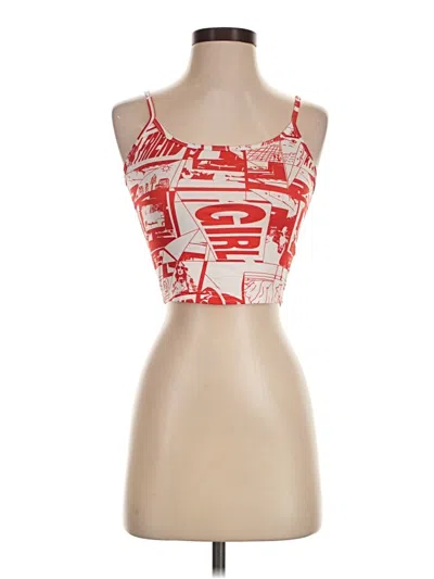 Pre-owned Shein Tank Top Red Strapless Neckline Tops