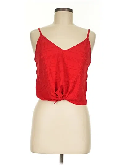 Shein Tank Top Red Strapless Neckline Tops