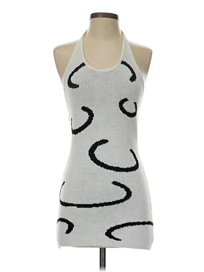 Pre-owned Shein Tank Top Silver Halter Neckline Tops