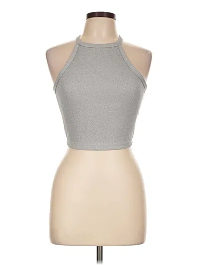 Pre-owned Shein Tank Top Silver Halter Neckline Tops