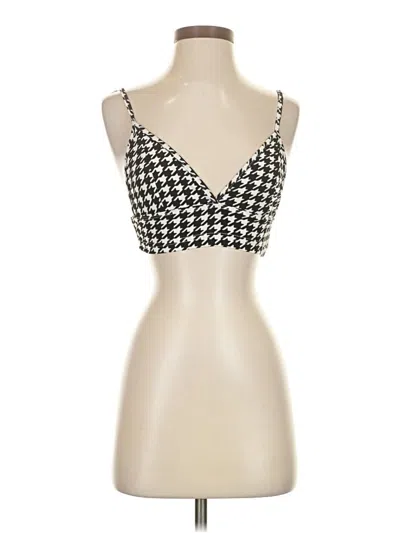 Pre-owned Shein Tank Top Silver Plunge Neckline Tops