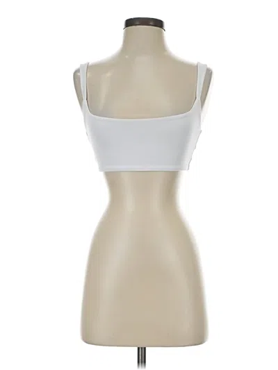 Pre-owned Shein Tank Top Silver Strapless Neckline Tops