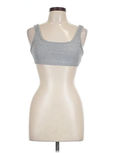 Pre-owned Shein Tank Top Silver Strapless Neckline Tops