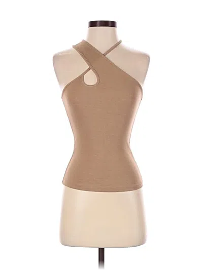Pre-owned Shein Tank Top Tan Halter Neckline Tops