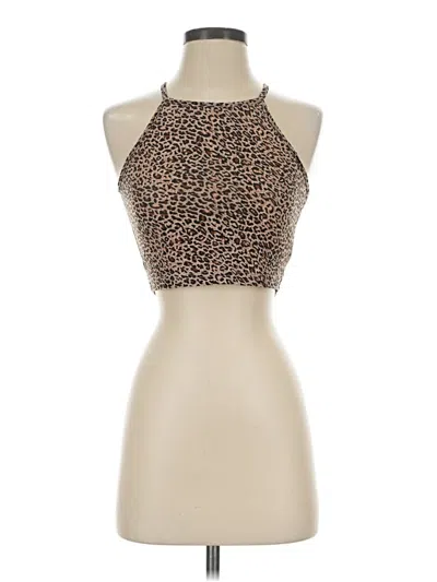 Pre-owned Shein Tank Top Tan Halter Neckline Tops