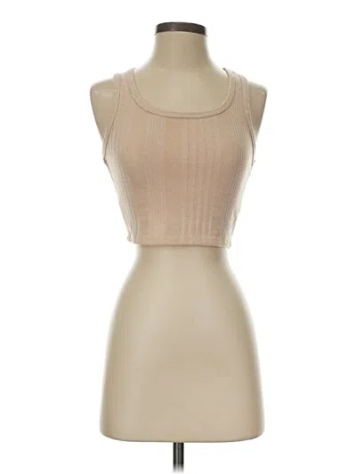 Pre-owned Shein Tank Top Tan Strapless Neckline Tops