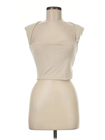 Pre-owned Shein Tank Top Tan Strapless Neckline Tops