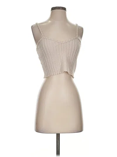 Pre-owned Shein Tank Top Tan Strapless Neckline Tops