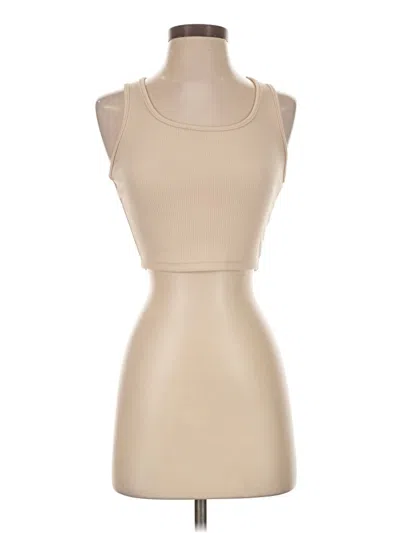 Pre-owned Shein Tank Top Tan Strapless Neckline Tops