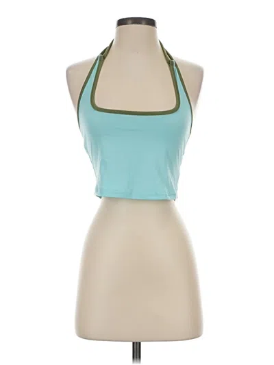 Pre-owned Shein Tank Top Teal Halter Neckline Tops