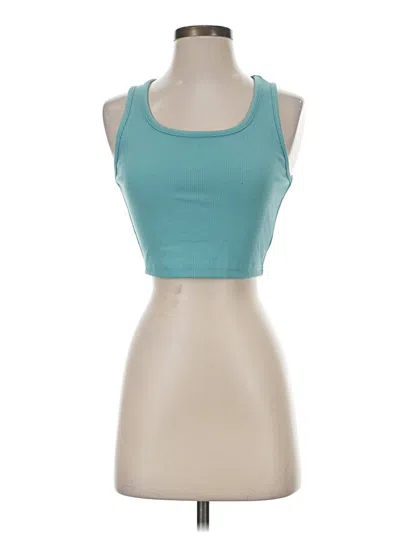 Pre-owned Shein Tank Top Teal Halter Neckline Tops