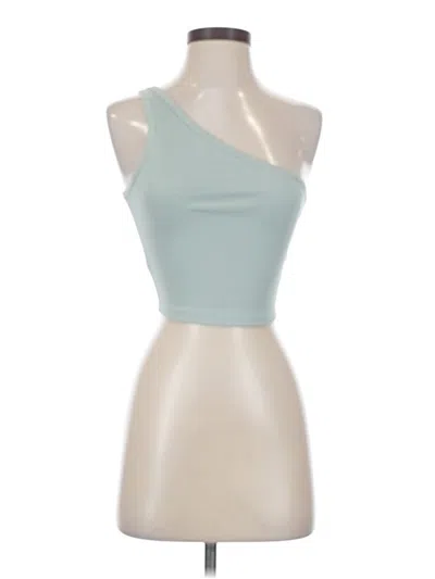 Pre-owned Shein Tank Top Teal One Shoulder Neckline Tops