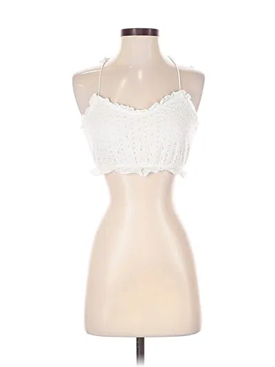 Pre-owned Shein Tank Top White Halter Neckline Tops