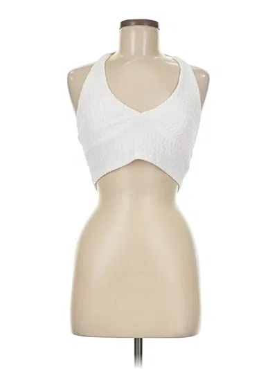 Pre-owned Shein Tank Top White Halter Neckline Tops