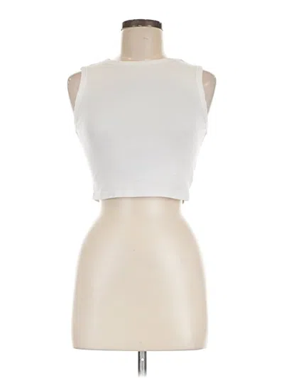 Pre-owned Shein Tank Top White Halter Neckline Tops