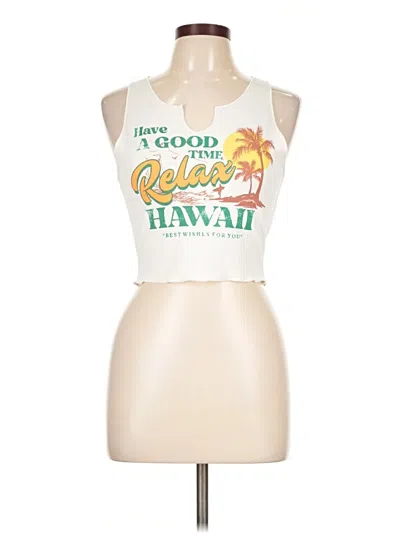 Pre-owned Shein Tank Top White Halter Neckline Tops