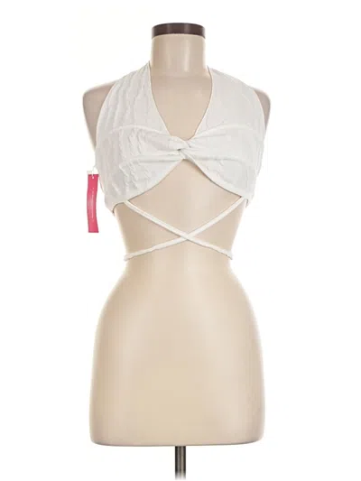 Pre-owned Shein Tank Top White Halter Neckline Tops