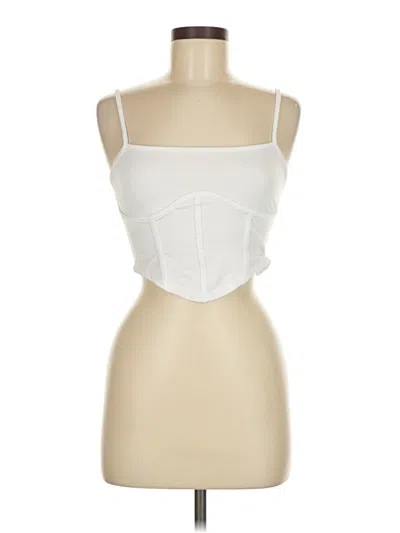 Pre-owned Shein Tank Top White Strapless Neckline Tops