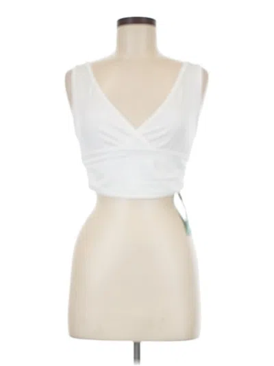 Shein Tank Top White Strapless Neckline Tops
