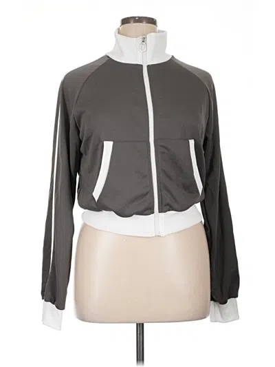 Pre-owned Shein Track Jacket In Gray