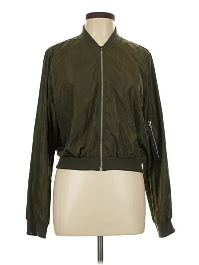 Pre-owned Shein Track Jacket In Green