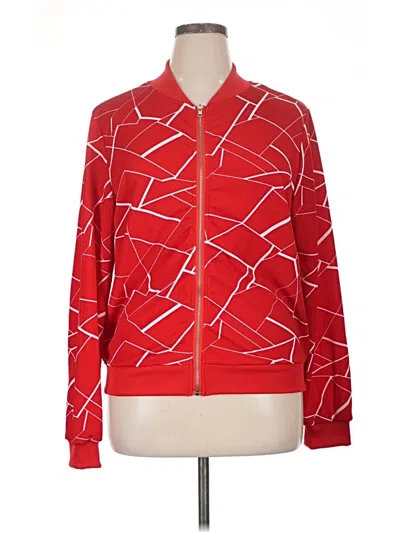 Pre-owned Shein Track Jacket In Red