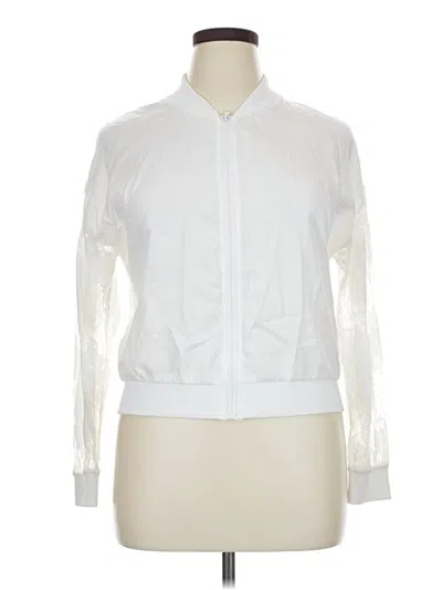 Pre-owned Shein Track Jacket In White