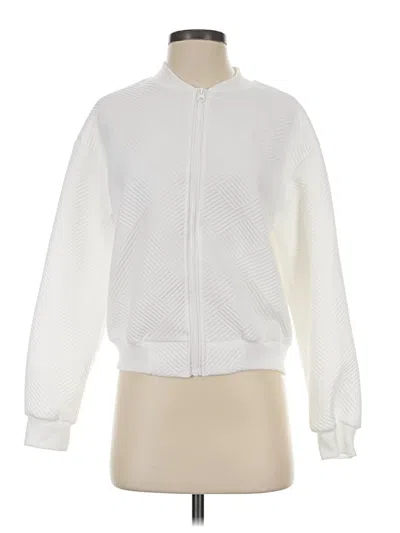 Pre-owned Shein Track Jacket In White