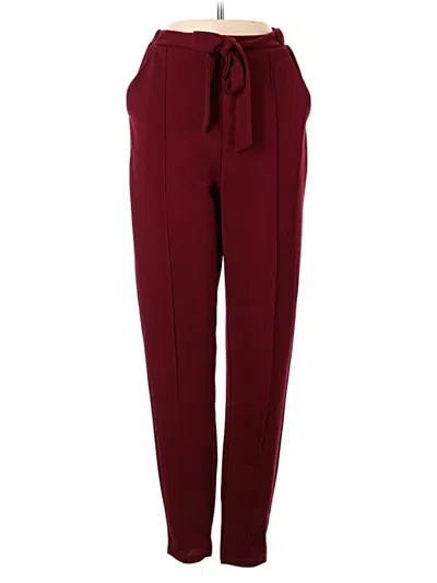 Pre-owned Shein Track Pants In Burgundy