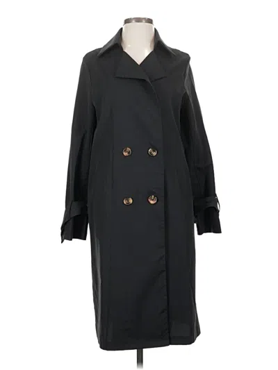 Pre-owned Shein Trenchcoat In Black